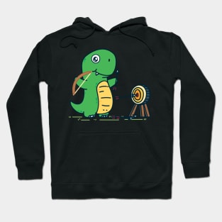 Cute Archery Dinosaur Hoodie